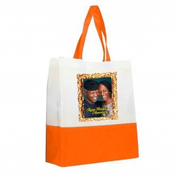 NON WOVEN BAG 2TONE-ORANGE